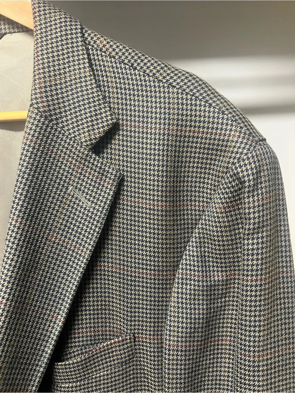 Orvis Men’s 48 Long (US) Houndstooth Blazer
